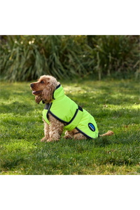 2025 Weatherbeeta Comfitec Reflective 300D Deluxe Showerproof Dog Coat 1029050 - Yellow